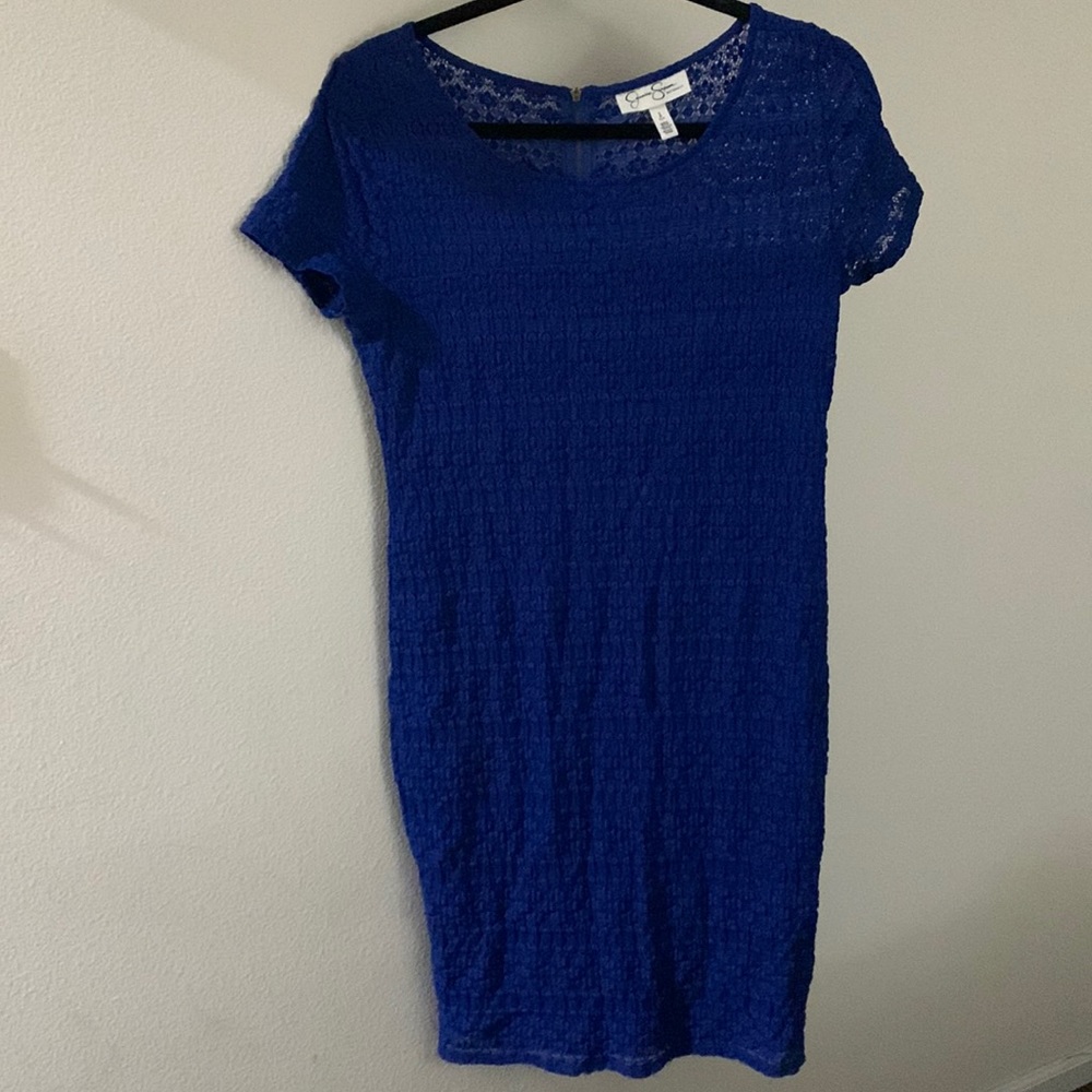 Small maternity Jessica Simpson navy blue dress